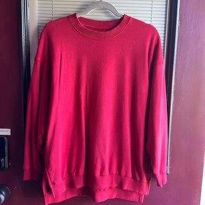 American eagle- oversized red sweatshirt XS
